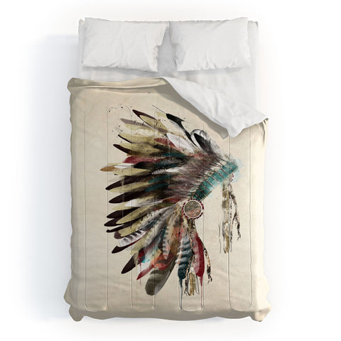 Brian Buckley native headdress Comforter