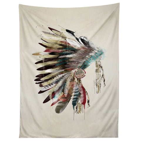 Brian Buckley native headdress Tapestry