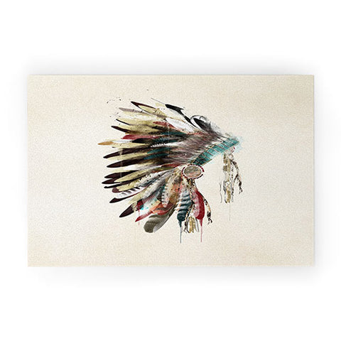 Brian Buckley native headdress Welcome Mat