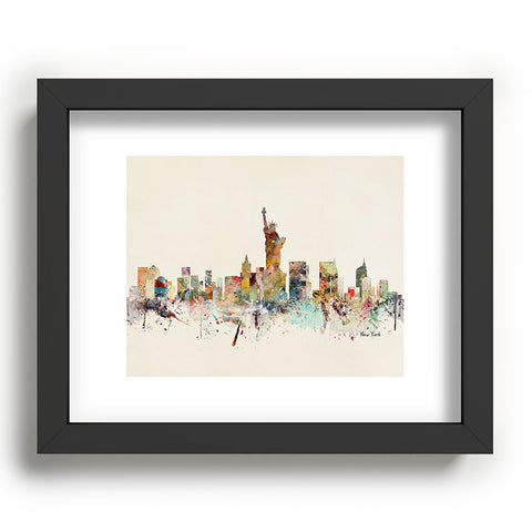Brian Buckley new york city skyline Recessed Framing Rectangle