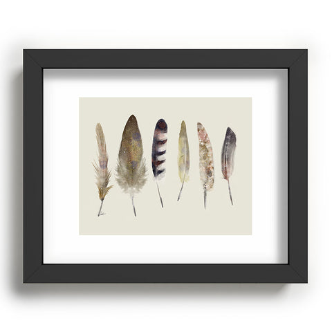 Brian Buckley peace song feathers Recessed Framing Rectangle