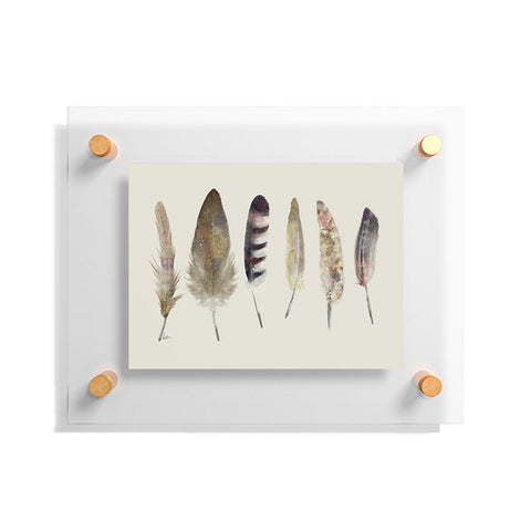 Brian Buckley peace song feathers Floating Acrylic Print