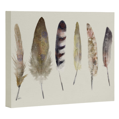 Brian Buckley peace song feathers Art Canvas