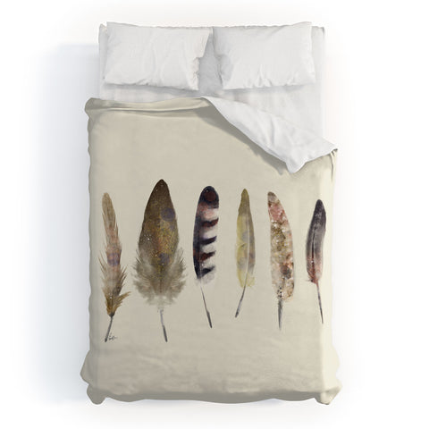 Brian Buckley peace song feathers Duvet Cover
