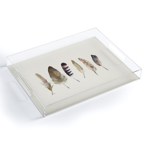 Brian Buckley peace song feathers Acrylic Tray