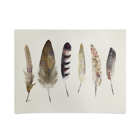 Brian Buckley peace song feathers Poster