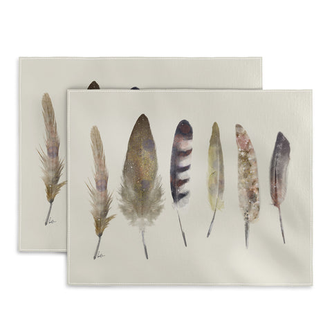 Brian Buckley peace song feathers Placemat