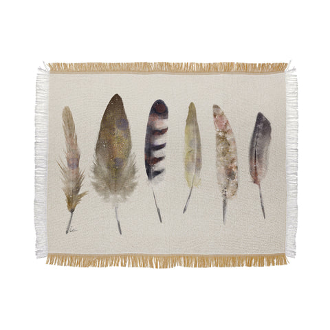 Brian Buckley peace song feathers Throw Blanket