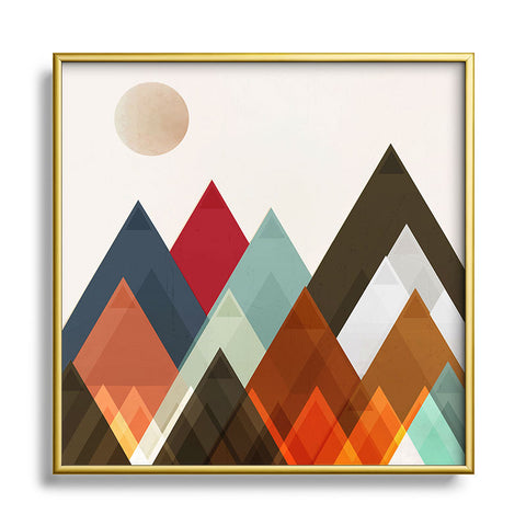 Brian Buckley pepper moon Metal Square Framed Art Print