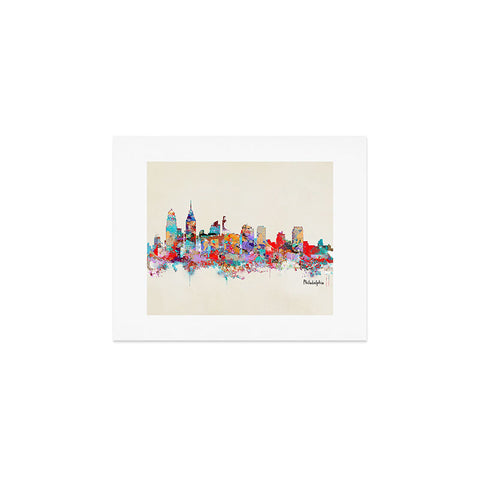 Brian Buckley philadelphia skyline Art Print