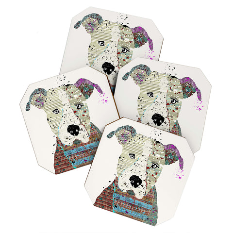 Brian Buckley Pit Bull Graffiti Coaster Set