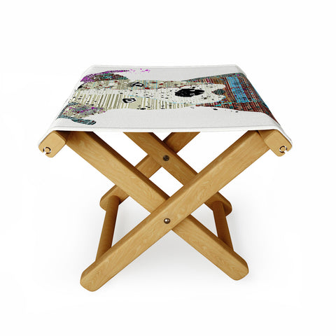 Brian Buckley Pit Bull Graffiti Folding Stool