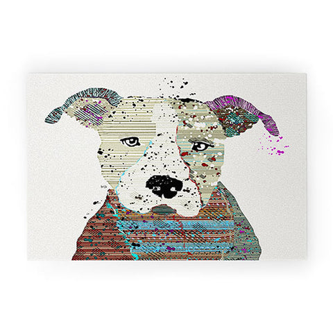 Brian Buckley Pit Bull Graffiti Welcome Mat