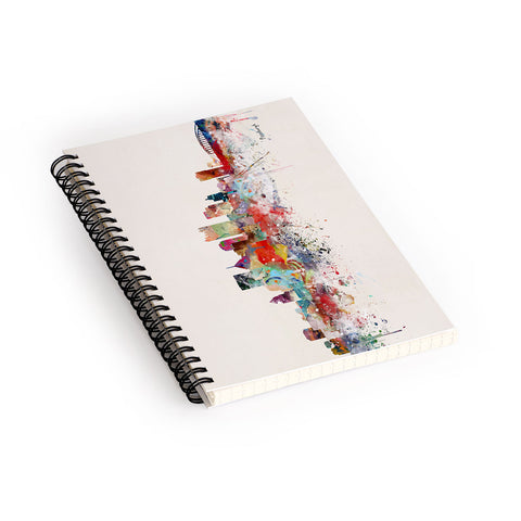 Brian Buckley pittsburgh city skyline Spiral Notebook