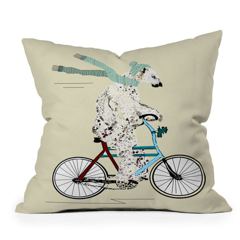 Brian Buckley Polar Bear Days Throw Pillow