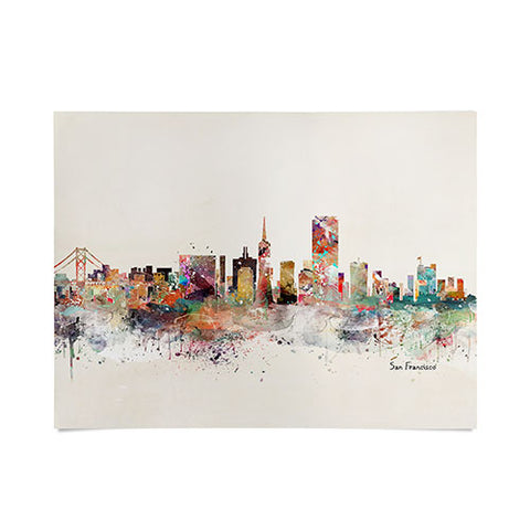 Brian Buckley san francisco skyline Poster