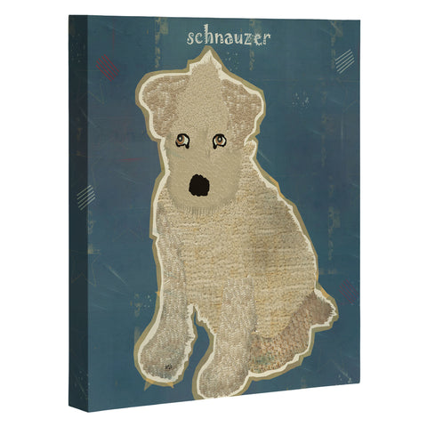 Brian Buckley Schnauzer Puppy Art Canvas