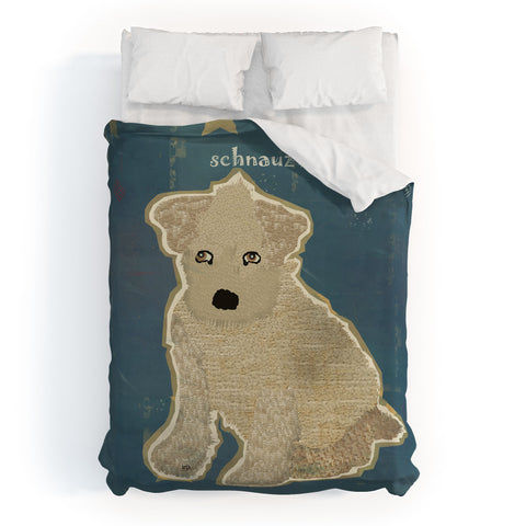 Brian Buckley Schnauzer Puppy Duvet Cover