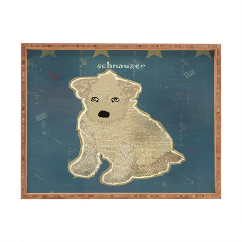 Brian Buckley Schnauzer Puppy Rectangular Tray