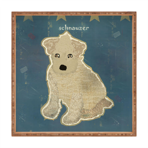 Brian Buckley Schnauzer Puppy Square Tray