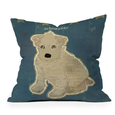 Brian Buckley Schnauzer Puppy Throw Pillow