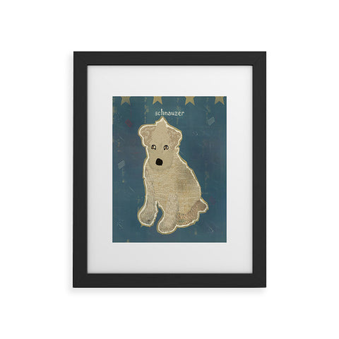 Brian Buckley Schnauzer Puppy Framed Art Print