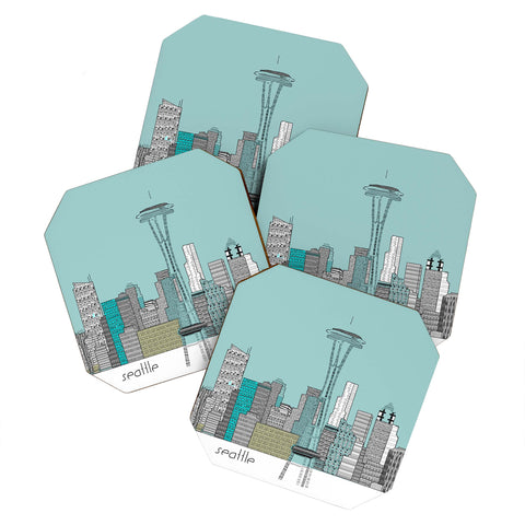 Brian Buckley Seattle City Coaster Set