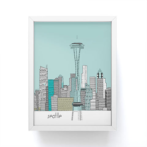 Brian Buckley Seattle City Framed Mini Art Print