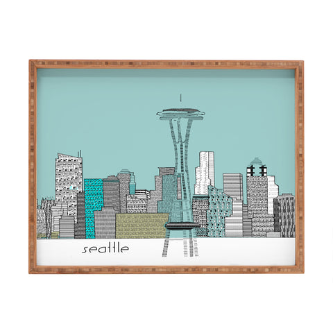 Brian Buckley Seattle City Rectangular Tray