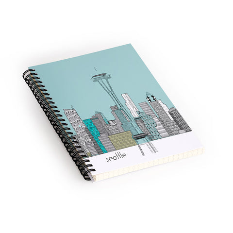Brian Buckley Seattle City Spiral Notebook