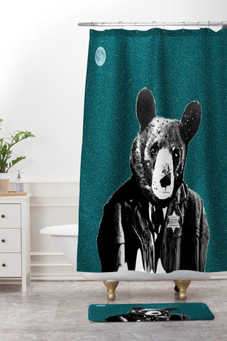 Brian Buckley Sheriff Bode Shower Curtain And Mat