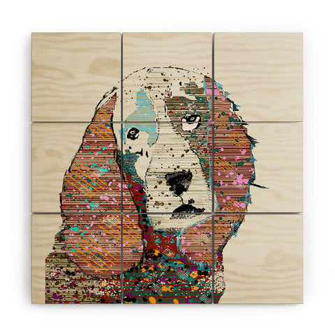 Brian Buckley Spaniel Graffiti Wood Wall Mural