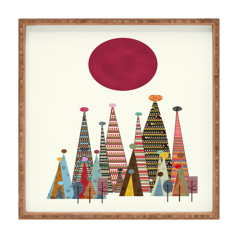 Brian Buckley Summer Peaks Square Tray