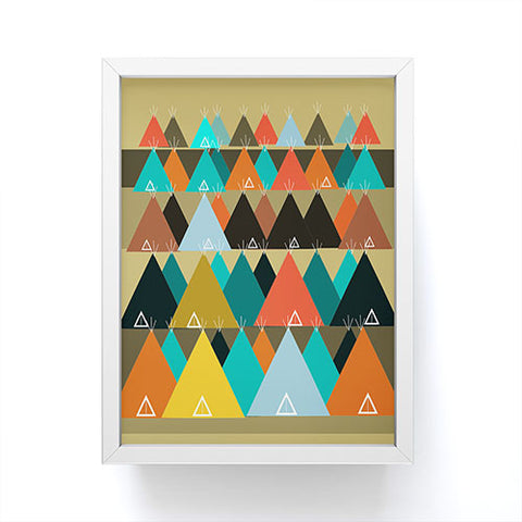 Brian Buckley Tipi Mountain Framed Mini Art Print