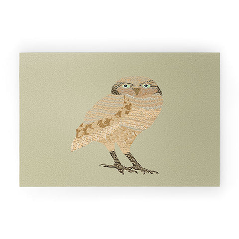 Brian Buckley Vintage Owl Welcome Mat