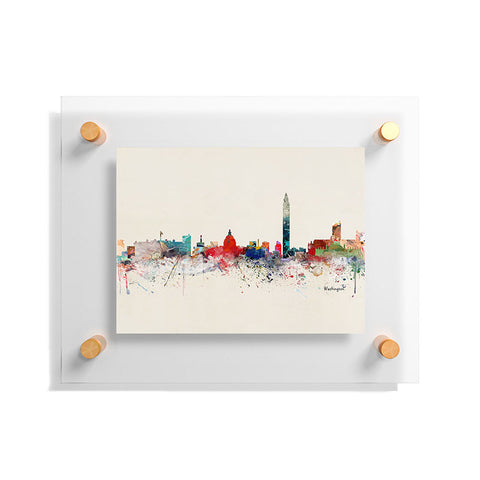 Brian Buckley washington dc skyline Floating Acrylic Print