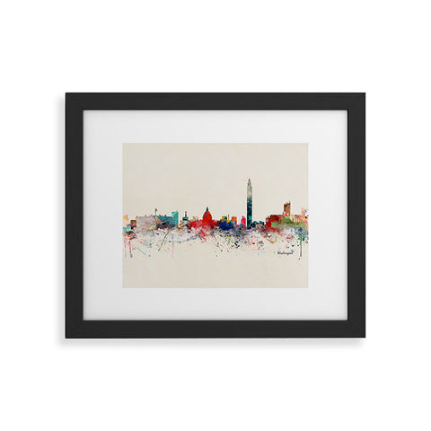 Brian Buckley washington dc skyline Framed Art Print
