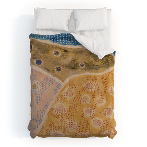 bridge Abstract Landscape 2 Duvet Cover