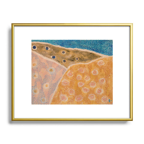 bridge Abstract Landscape 2 Metal Framed Art Print