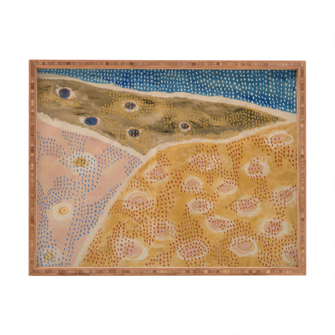 bridge Abstract Landscape 2 Rectangular Tray