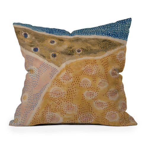 bridge Abstract Landscape 2 Throw Pillow