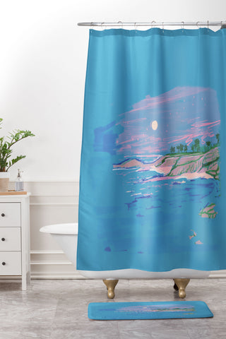 Britt Does Design Beach II Shower Curtain And Mat