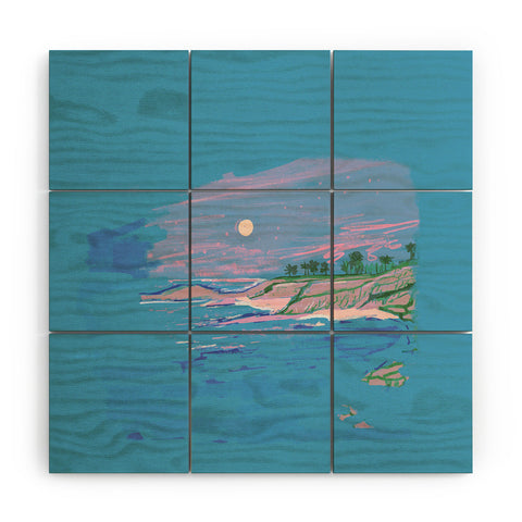 Britt Does Design Beach II Wood Wall Mural