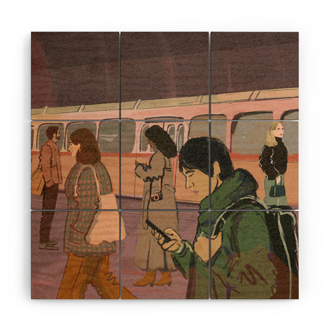 Britt Does Design Metro Station Wood Wall Mural