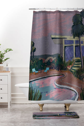 Britt Does Design Night Sky House Shower Curtain And Mat