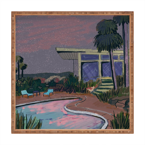 Britt Does Design Night Sky House Square Tray