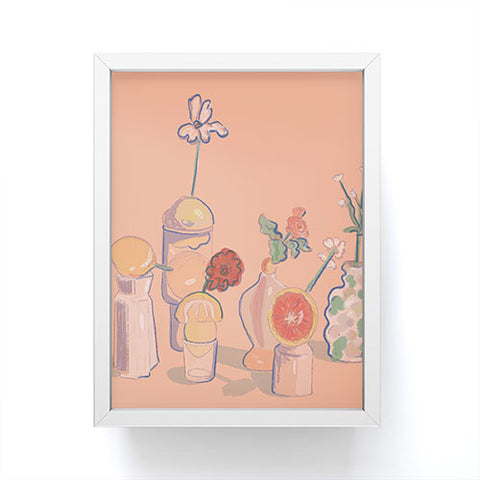 Britt Does Design Orange Vases Framed Mini Art Print