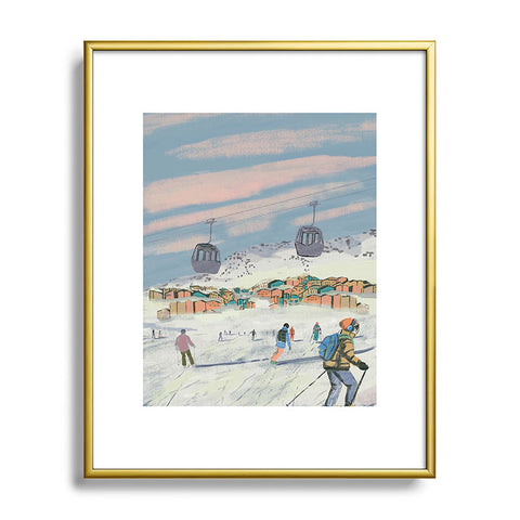 Britt Does Design Winter Ski Trip Metal Framed Art Print