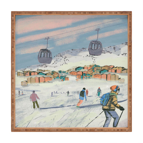 Britt Does Design Winter Ski Trip Square Tray