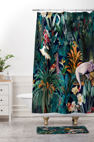 Burcu Korkmazyurek Beautiful Forest III Shower Curtain And Mat